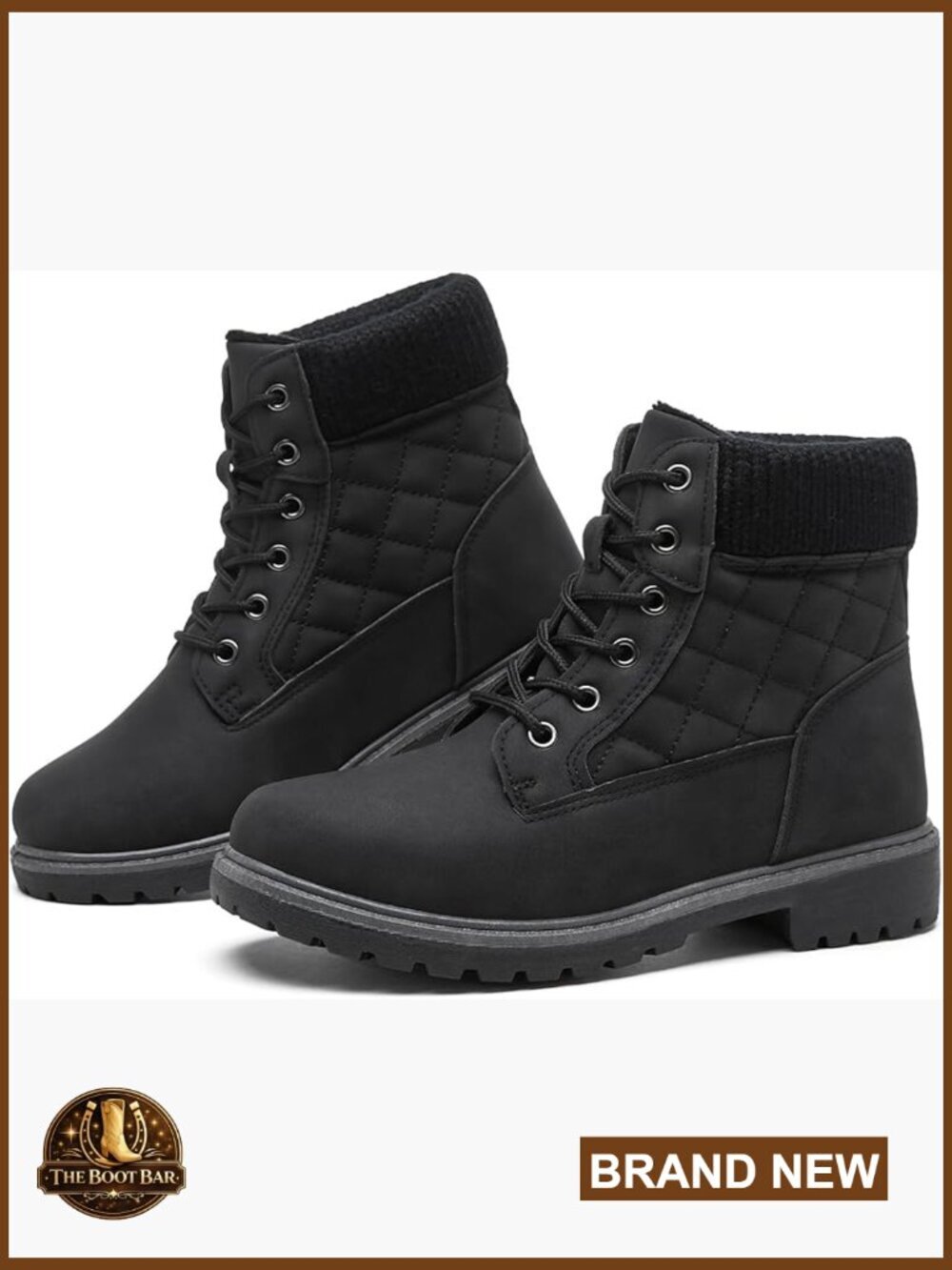 Waterproof Ankle Boots Non Slip Combat Boots Winter Snow Hiking Booties